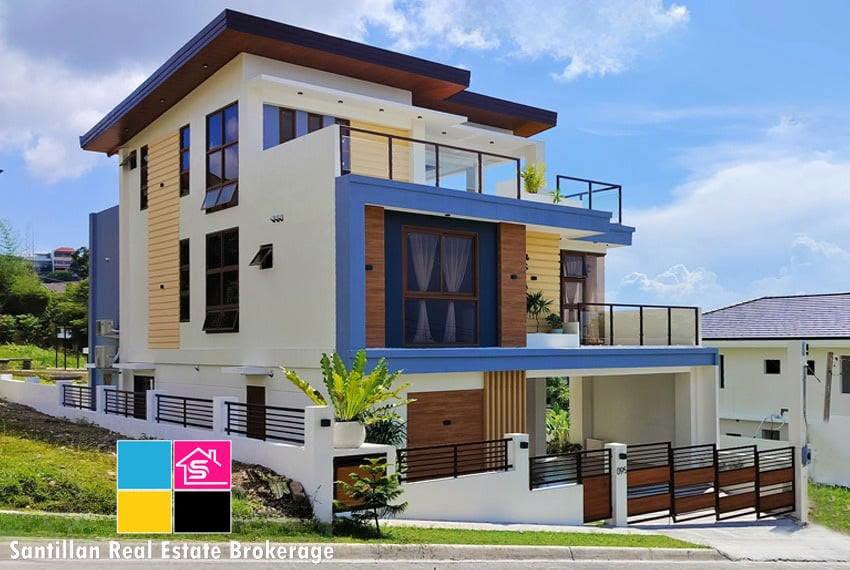 OVERLOOKING MODERN HOUSE WITH POOL PLUS 4 PARKING IN TALISAY CEBU