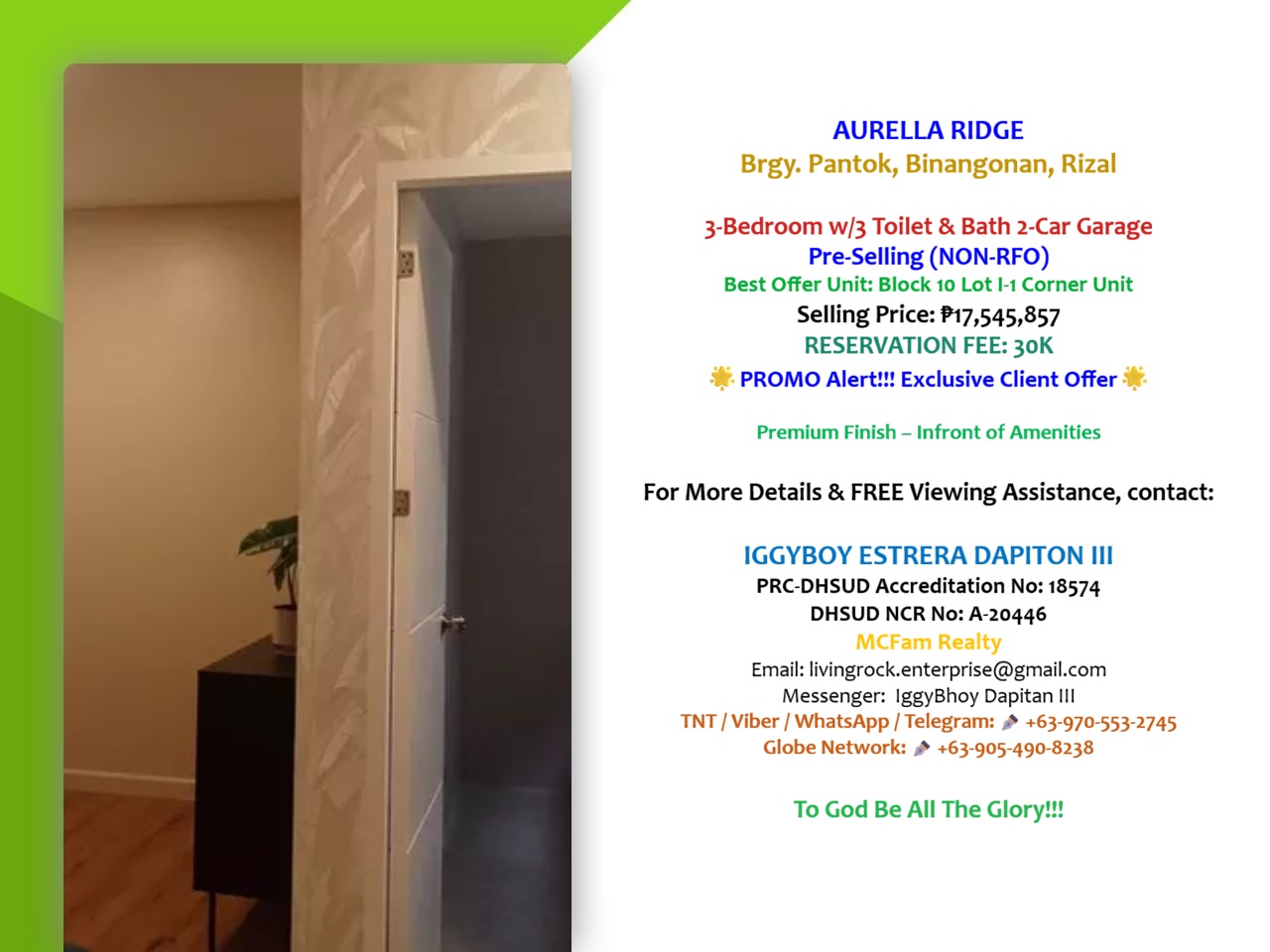 🚨🏡 HOT DEAL RIZAL PROPERTY | Corner House & Lot in Aurella Ridge | Flexible Bank Financing | ₱30K Reservation Only