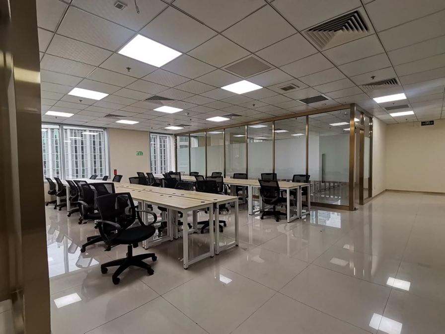 Semi- Furnished Office Space for Lease in a High- End Building in Makati with 24 Hour BPO Operations Capacity