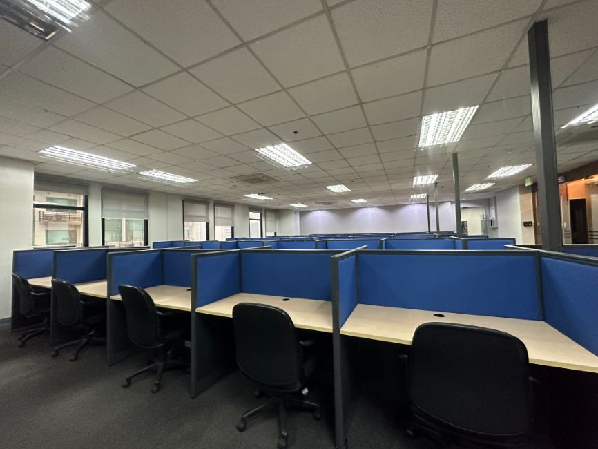 Move- In Ready Furnished Office Space with 82 Pairs of BPO Workstations and Seats for Rent in BGC