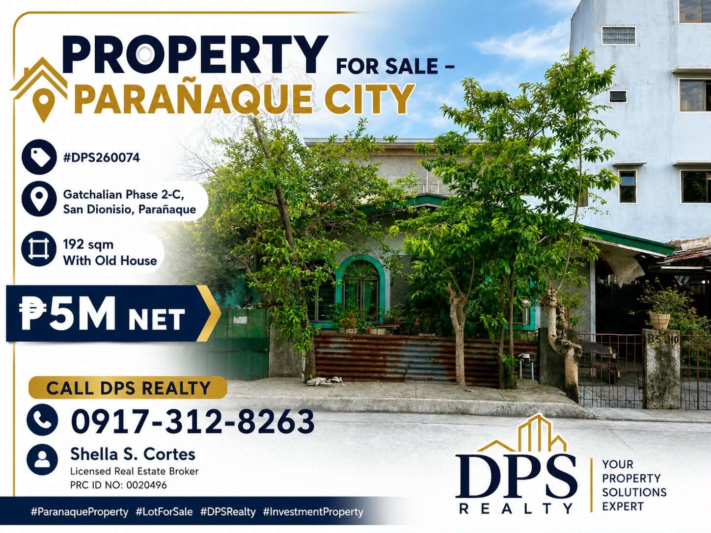 192sqm Lot with Old House for Sale in Gatchalian Subd., Phase 2-C, San Dionisio, Parañaque City